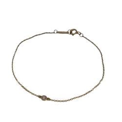 Tiffany Bracelet by the Yard 1PD Diamond K18YG Yellow Gold Women's