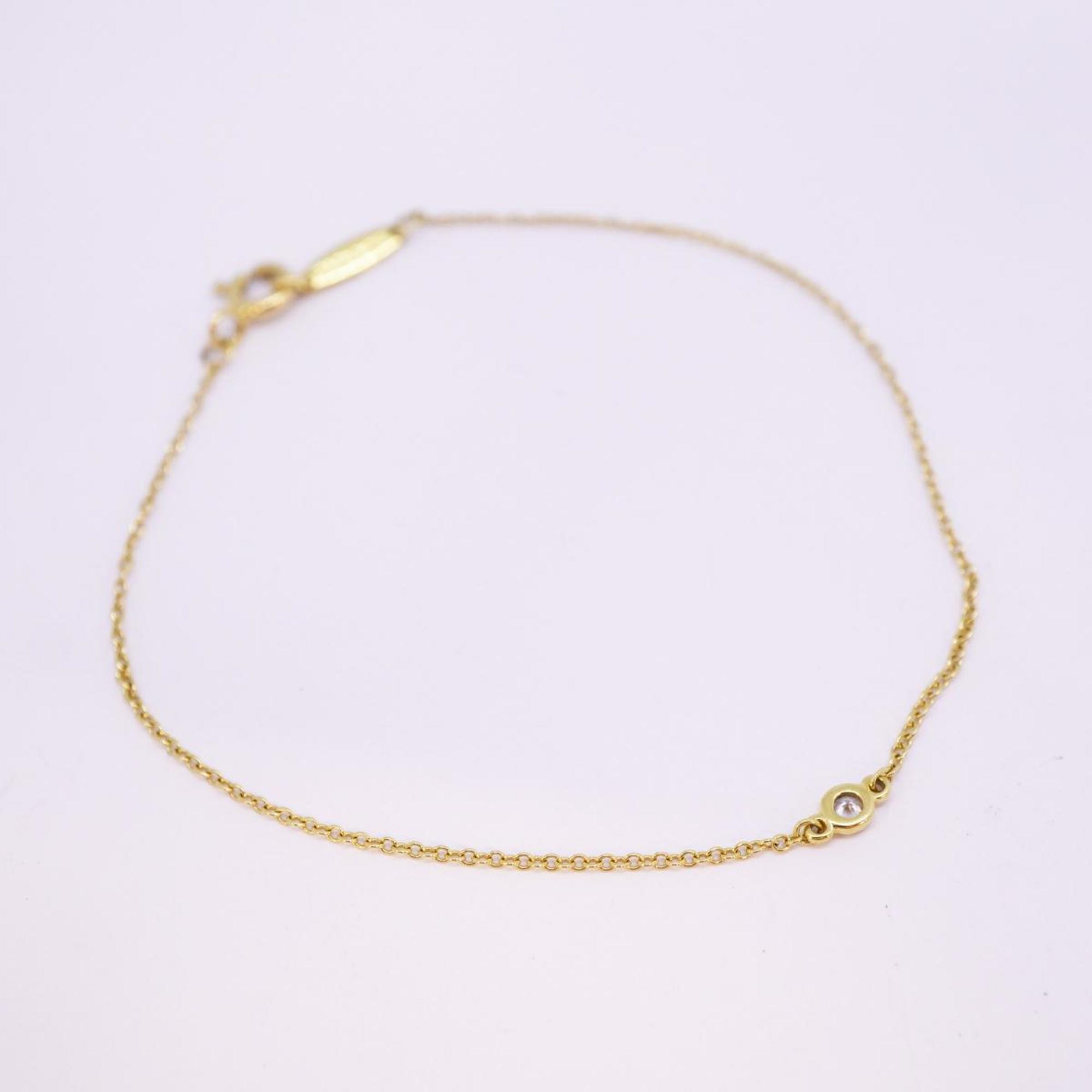 Tiffany Bracelet by the Yard 1PD Diamond K18YG Yellow Gold Women's