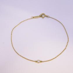 Tiffany Bracelet by the Yard 1PD Diamond K18YG Yellow Gold Women's