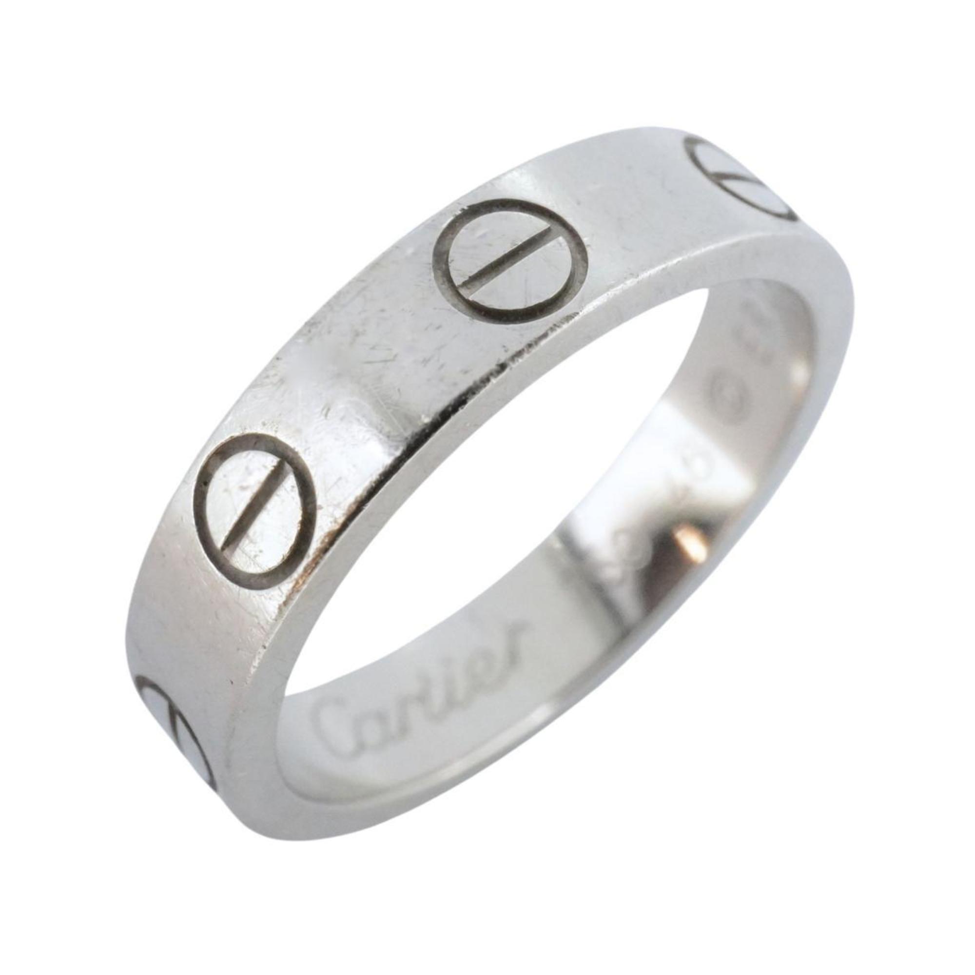 Cartier Ring Love K18WG White Gold Ladies