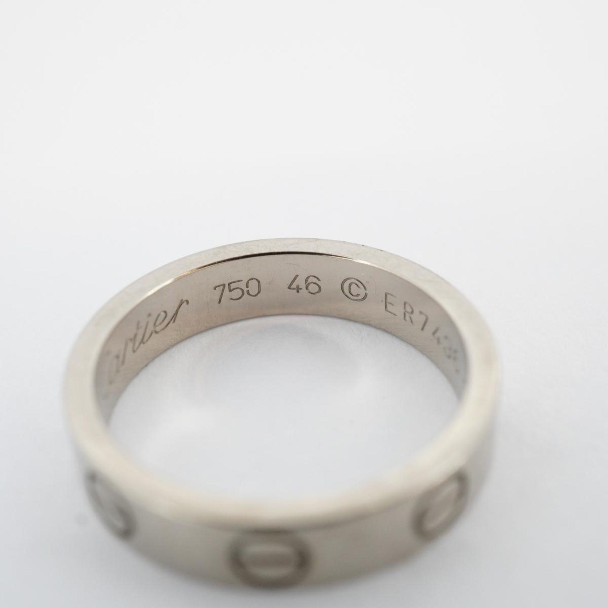 Cartier Ring Love K18WG White Gold Ladies