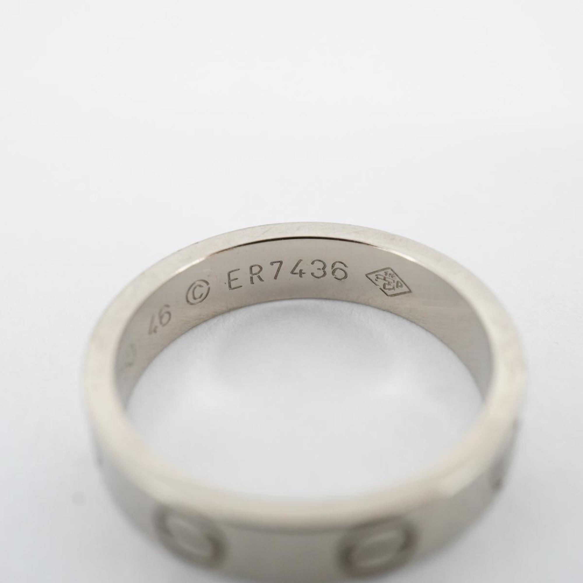 Cartier Ring Love K18WG White Gold Ladies