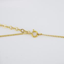 Christian Dior Necklace Rhinestone GP Plated Gold Women's