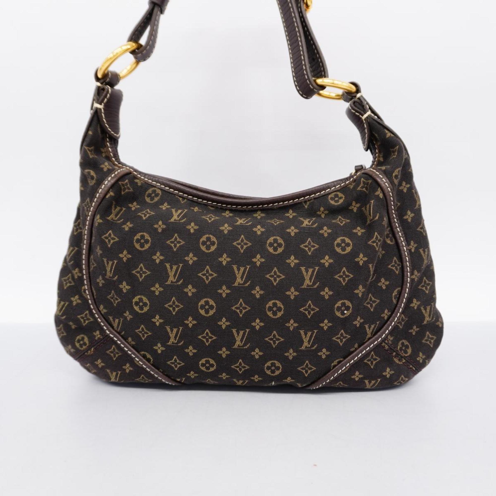 Louis Vuitton Shoulder Bag Monogram Run Manon PM M98621 Brown Ladies