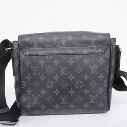 Louis Vuitton Shoulder Bag Monogram Eclipse District PM M45272 Black Men's