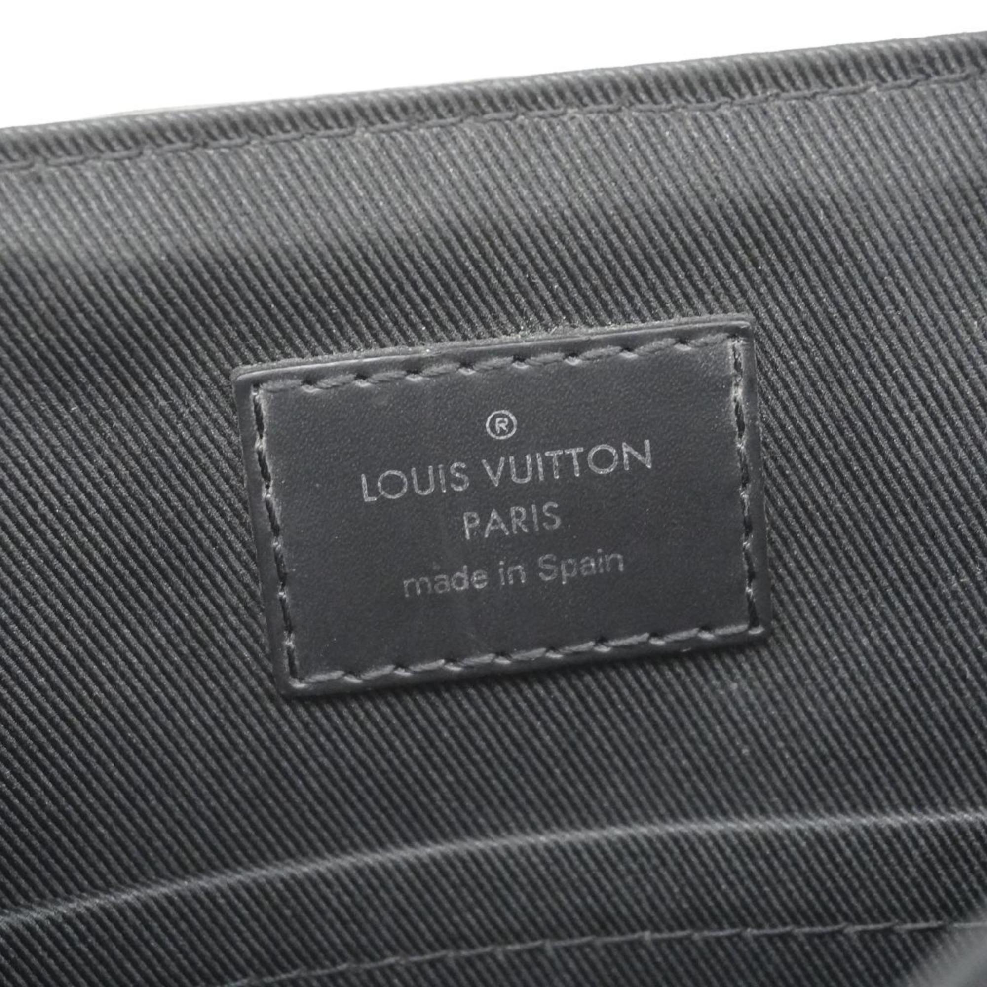 Louis Vuitton Shoulder Bag Monogram Eclipse District PM M45272 Black Men's