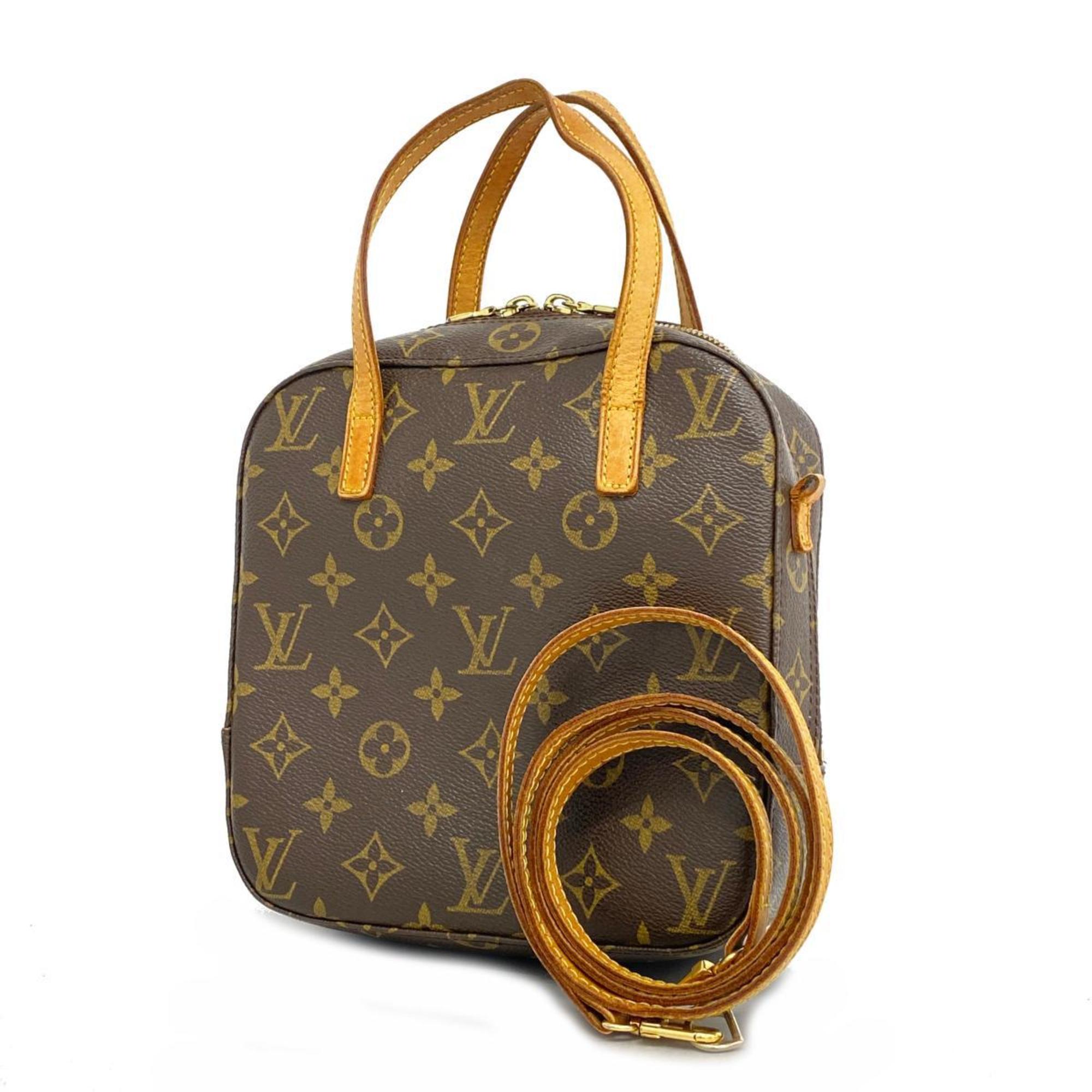 Louis Vuitton handbag Monogram Spontini M47500 brown ladies