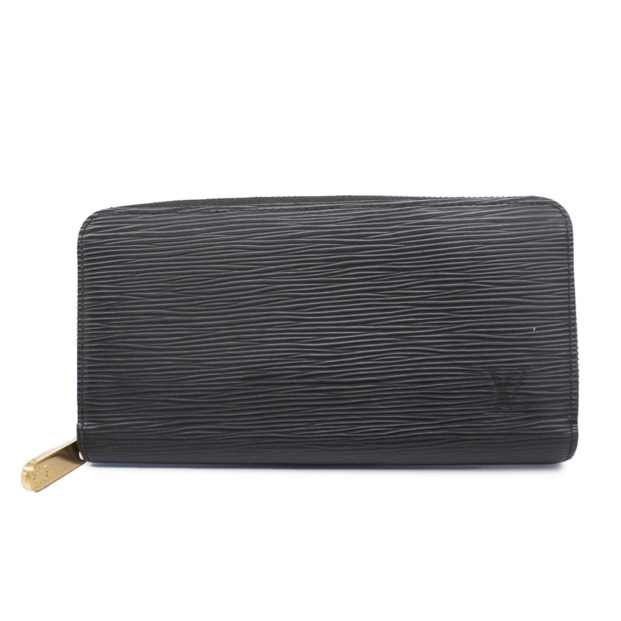 Louis Vuitton Long Wallet Epi Zippy M68755 Noir Men's Women's