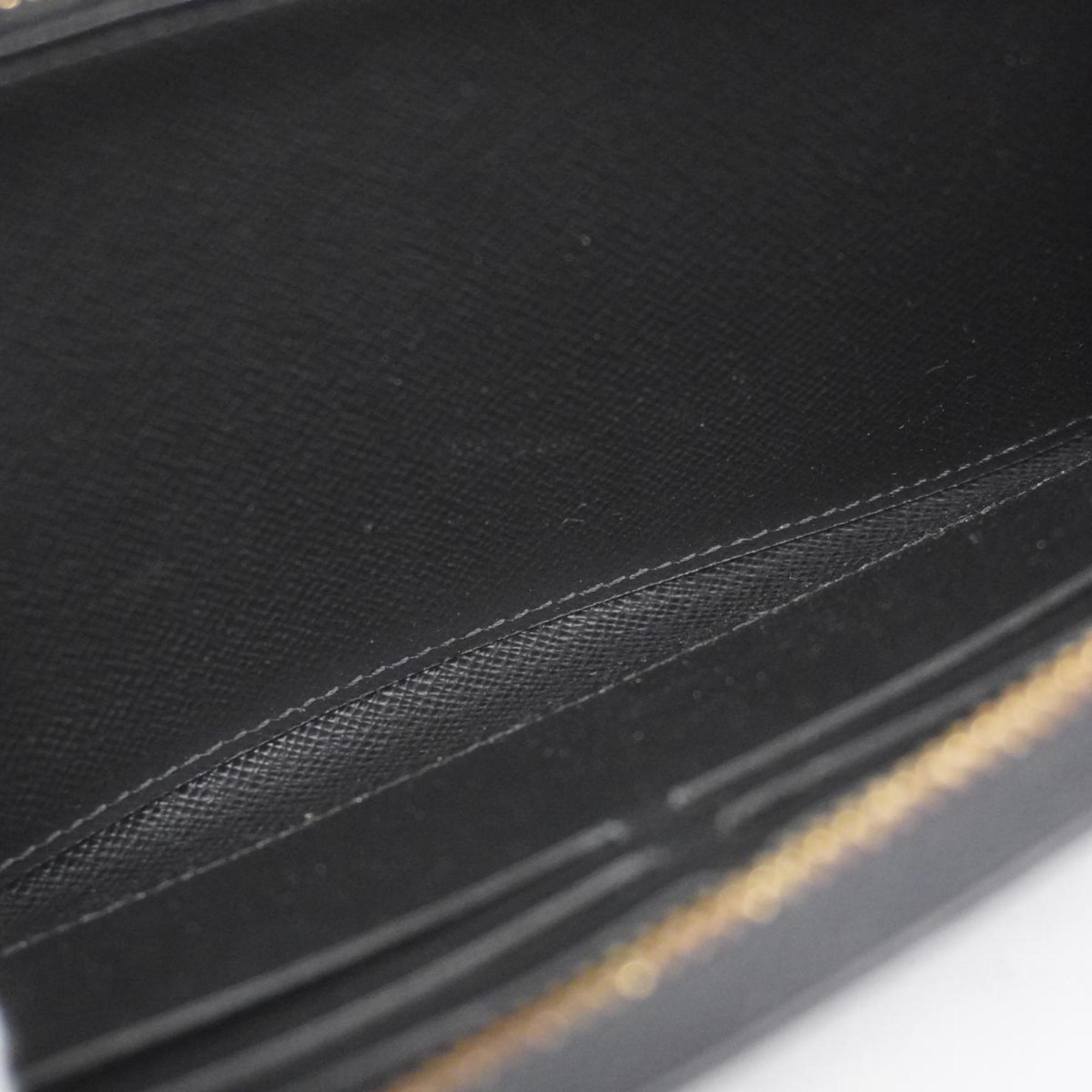 Louis Vuitton Long Wallet Epi Zippy M68755 Noir Men's Women's