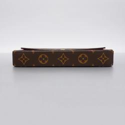 Louis Vuitton Shoulder Wallet Monogram Pochette Felicie M61276 Brown Fuchsia Ladies