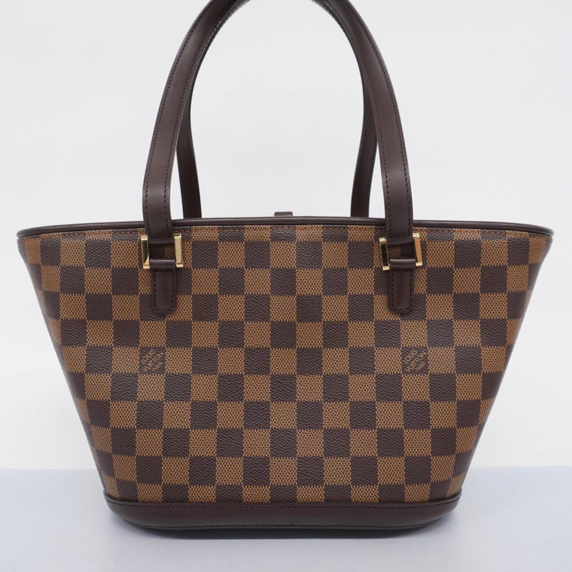 Louis Vuitton Tote Bag Damier Manosque PM N51121 Ebene Women's