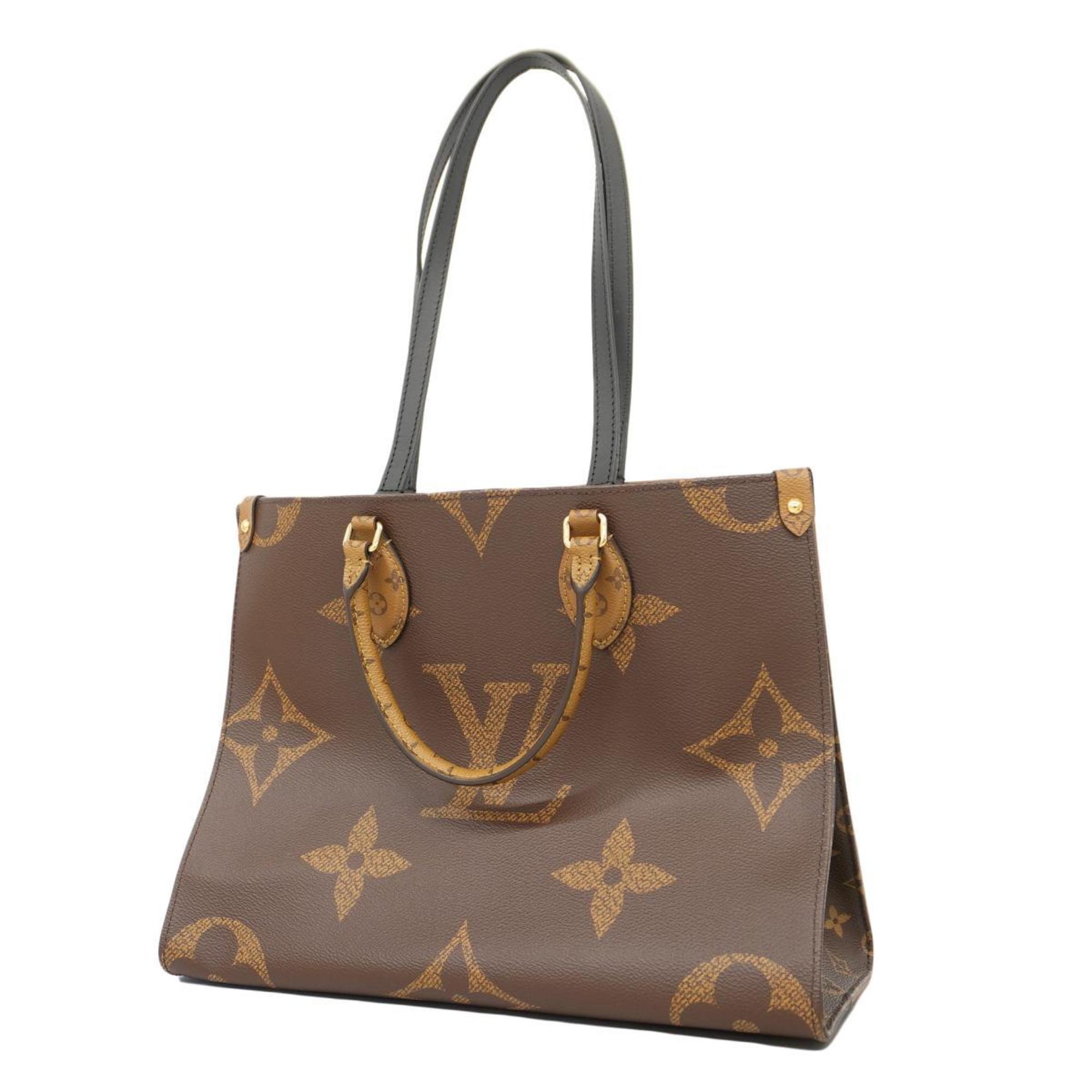 Louis Vuitton Tote Bag Monogram Reverse On the Go MM M45321 Brown Women's