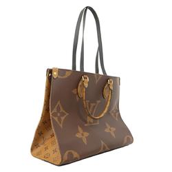 Louis Vuitton Tote Bag Monogram Reverse On the Go MM M45321 Brown Women's