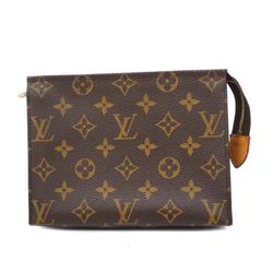 Louis Vuitton Pouch Monogram Poche Toilette 19 M47544 Brown Women's