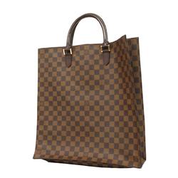 Louis Vuitton Tote Bag Damier Sac Plat N51140 Ebene Women's