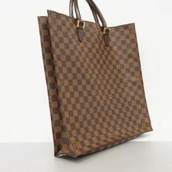 Louis Vuitton Tote Bag Damier Sac Plat N51140 Ebene Women's