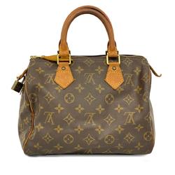 Louis Vuitton Handbag Monogram Speedy 25 M41109 Brown Ladies