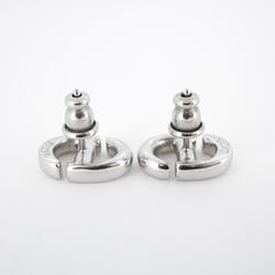 Christian Dior CD earrings, metal, silver, for women