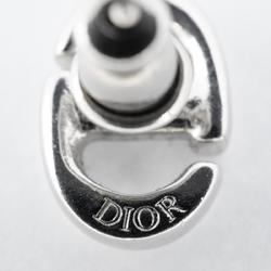 Christian Dior CD earrings, metal, silver, for women