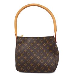 Louis Vuitton Shoulder Bag Monogram Looping MM M51146 Brown Women's