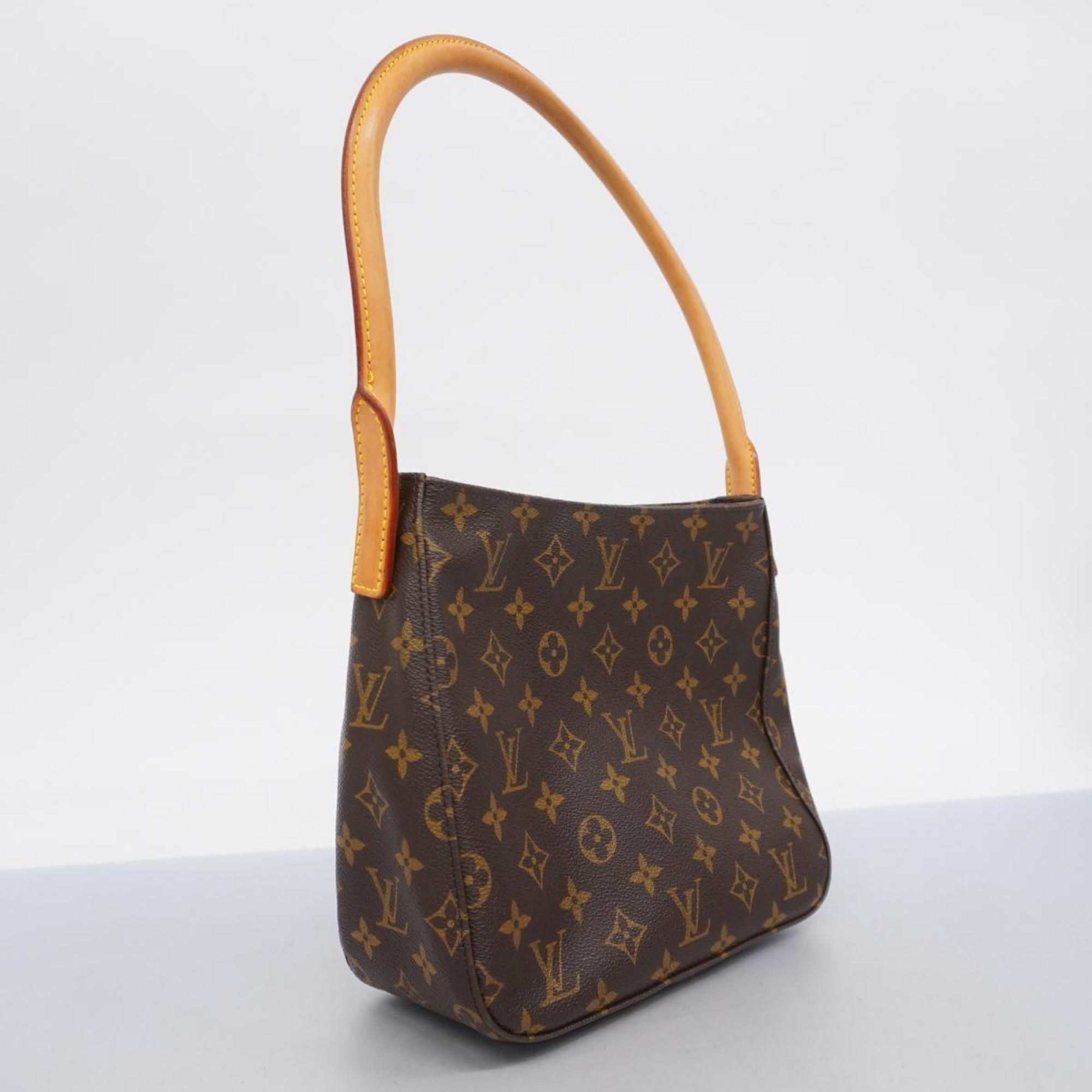 Louis Vuitton Shoulder Bag Monogram Looping MM M51146 Brown Women's