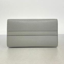 Prada handbag saffiano leather grey ladies