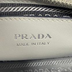 Prada handbag saffiano leather grey ladies