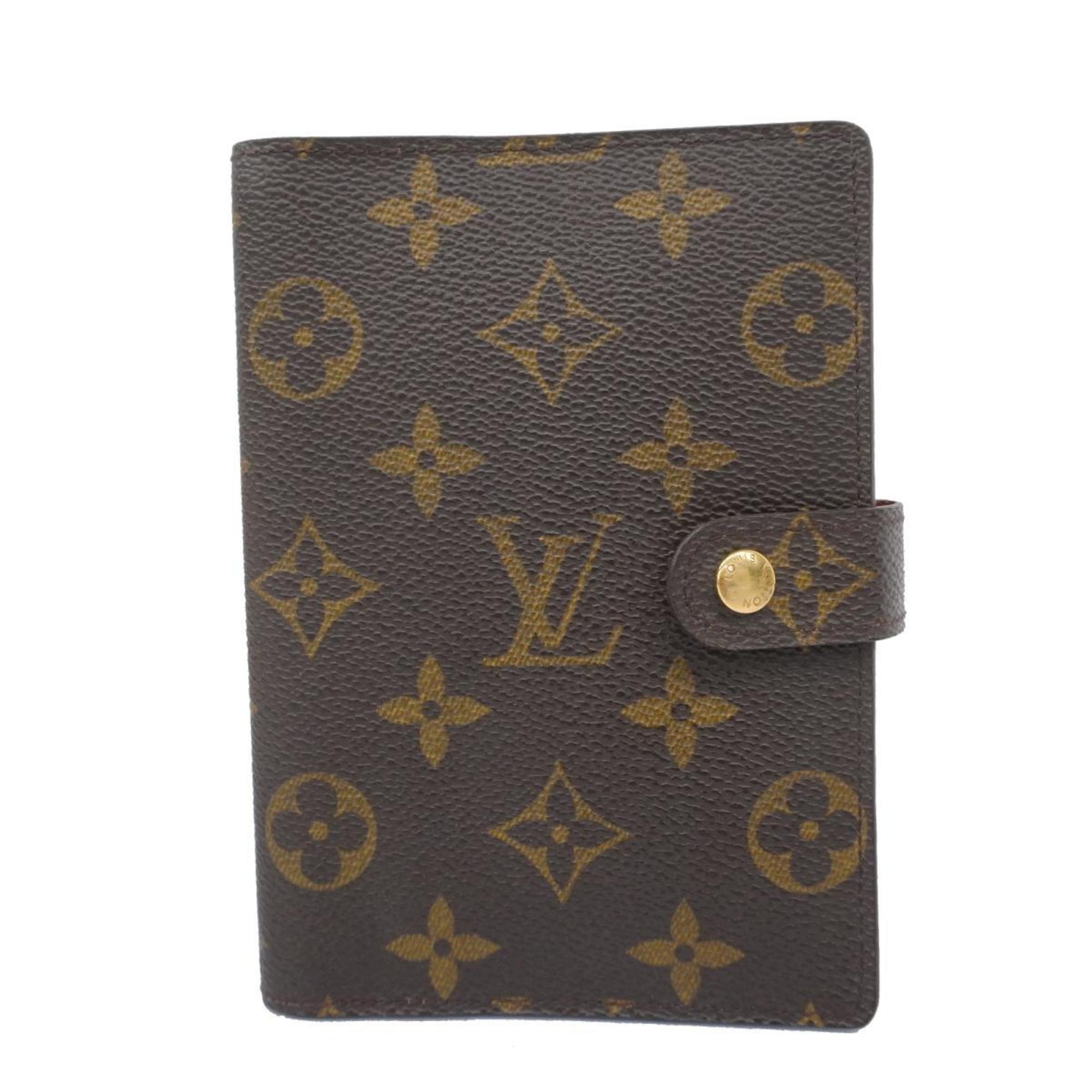 Louis Vuitton Notebook Cover Monogram Agenda PM R20005 Brown Men's Women's