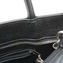 Chanel Tote Bag Reproduction Caviar Skin Black Women's