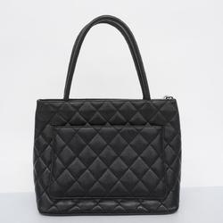 Chanel Tote Bag Reproduction Caviar Skin Black Women's