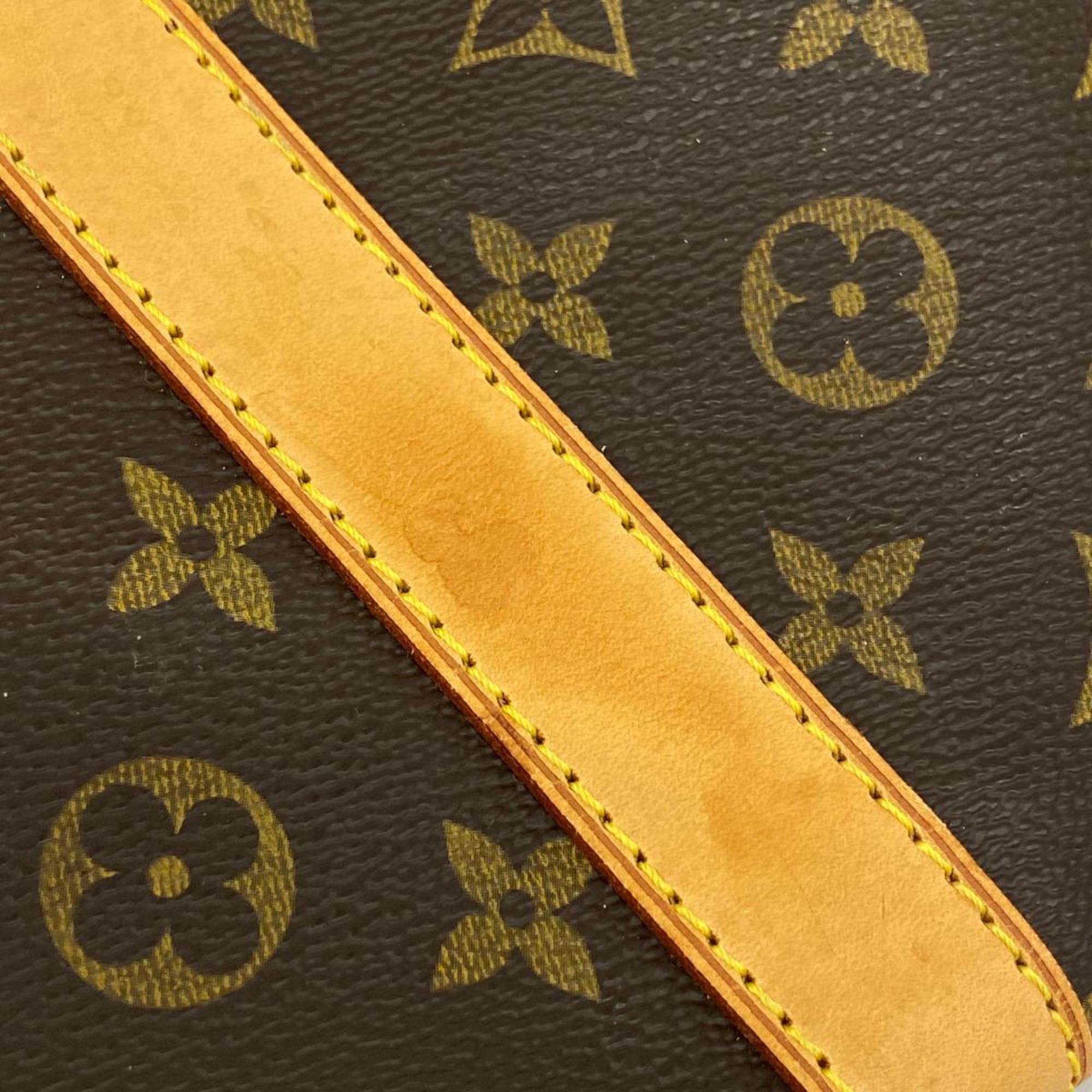 Louis Vuitton Boston Bag Monogram Keepall Bandouliere 60 M41412 Brown Men's Women's