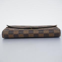 Louis Vuitton Long Wallet Damier Portefeuille Sarah N63209 Ebene Ladies