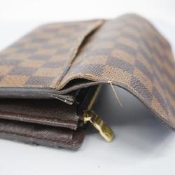 Louis Vuitton Long Wallet Damier Portefeuille Sarah N63209 Ebene Ladies