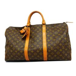 Louis Vuitton Boston Bag Monogram Keepall 50 M41426 Brown Men's Women's