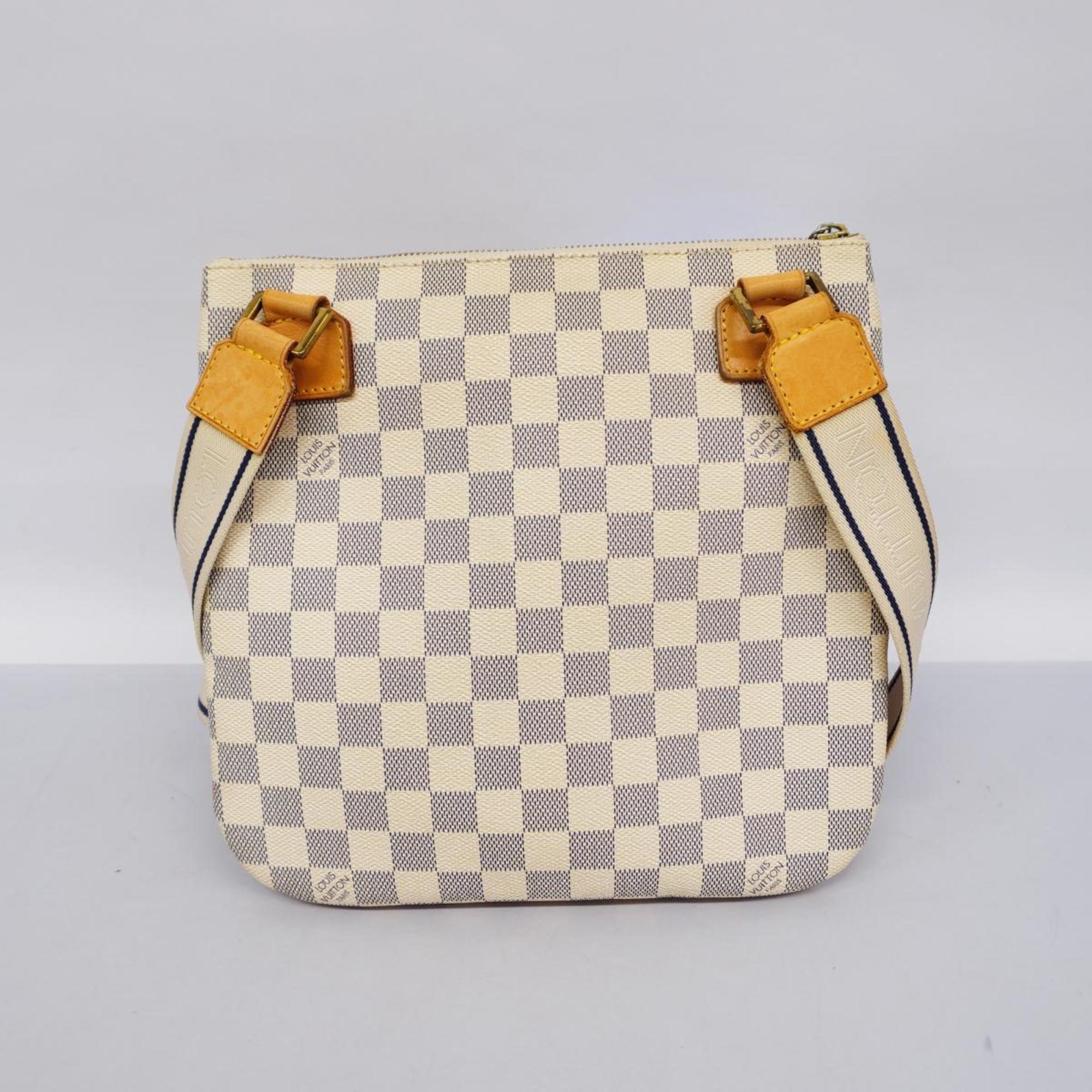 Louis Vuitton Shoulder Bag Damier Azur Pochette Bosphore N51112 White Women's