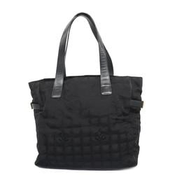 Chanel Tote Bag New Travel Nylon Black Champagne Women's