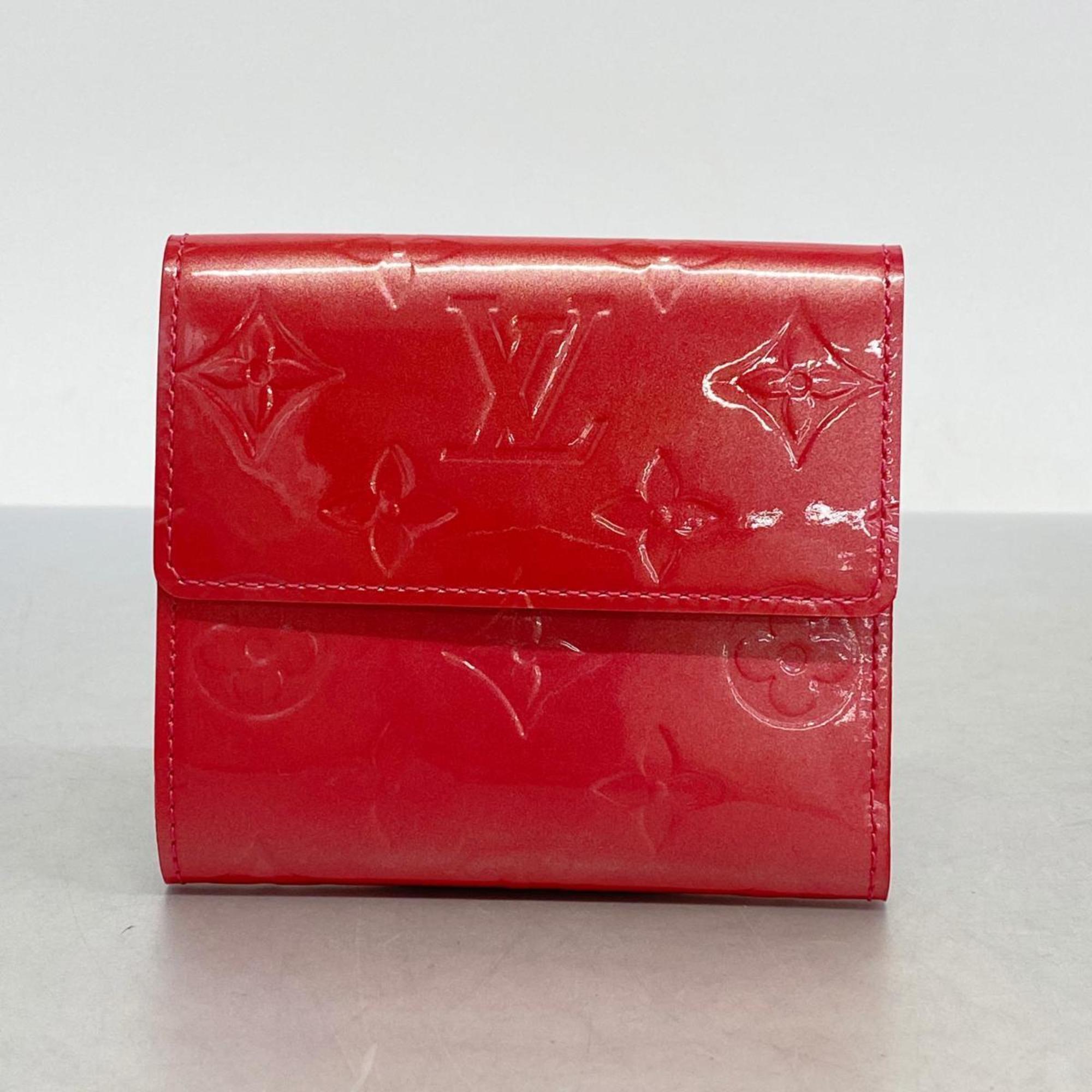 Louis Vuitton Tri-fold Wallet Vernis Porte Monnaie Billet Credit M9139F Framboise Ladies