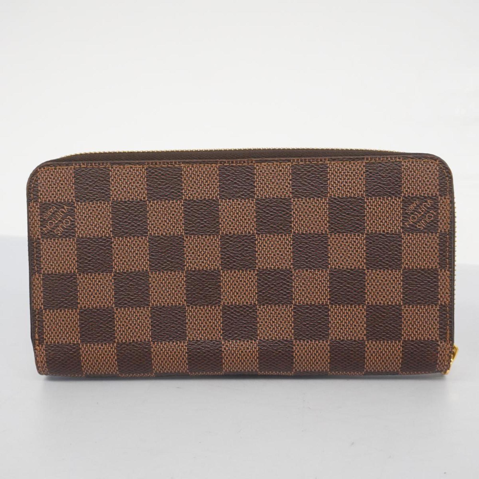 Louis Vuitton Long Wallet Damier Zippy N60015 Ebene Men's Women's