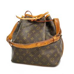 Louis Vuitton Shoulder Bag Monogram Petit Noe M42226 Brown Ladies