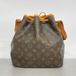 Louis Vuitton Shoulder Bag Monogram Petit Noe M42226 Brown Ladies