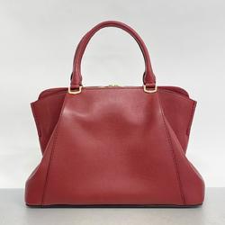 Cartier handbag C de leather Bordeaux champagne ladies