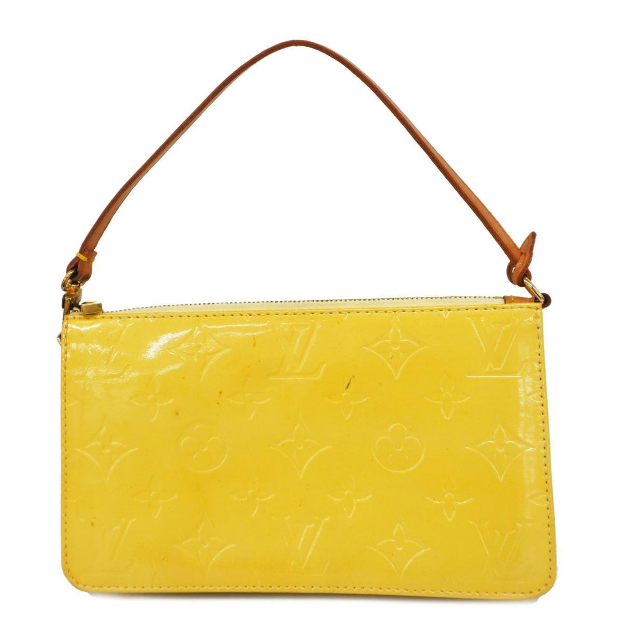 Louis Vuitton Pouch Vernis Lexington M91010 Yellow Ladies