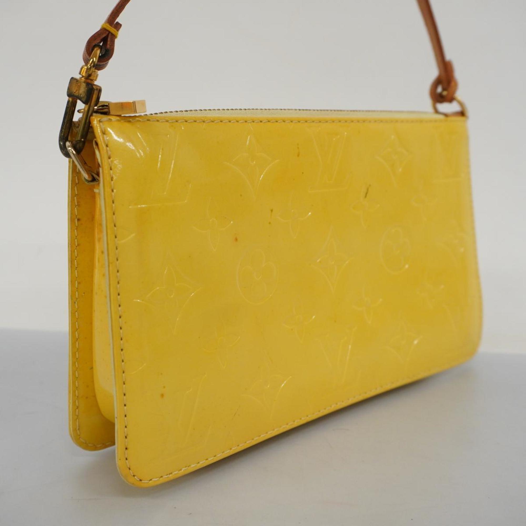 Louis Vuitton Pouch Vernis Lexington M91010 Yellow Ladies