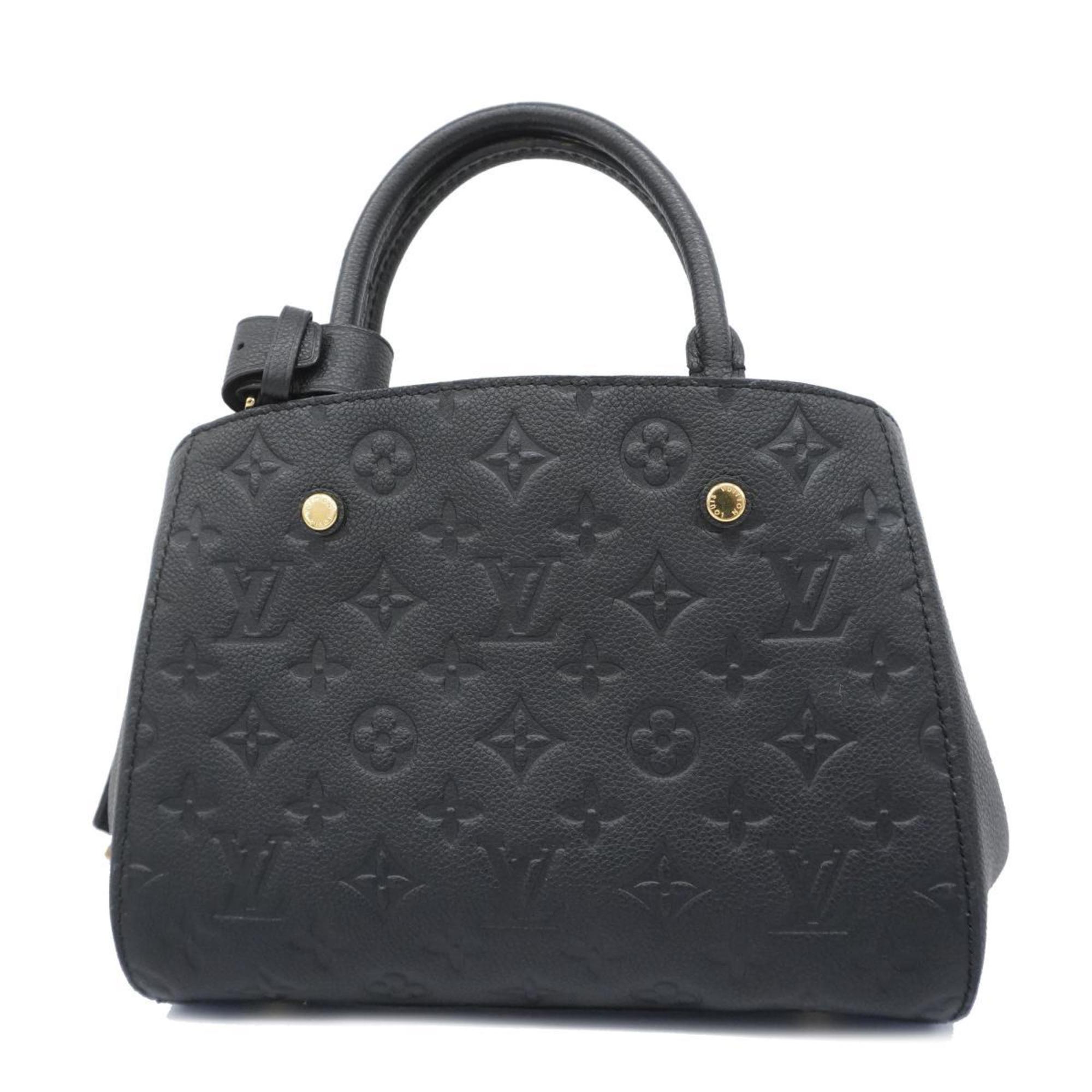 Louis Vuitton Handbag Monogram Empreinte Montaigne BB M41053 Noir Ladies