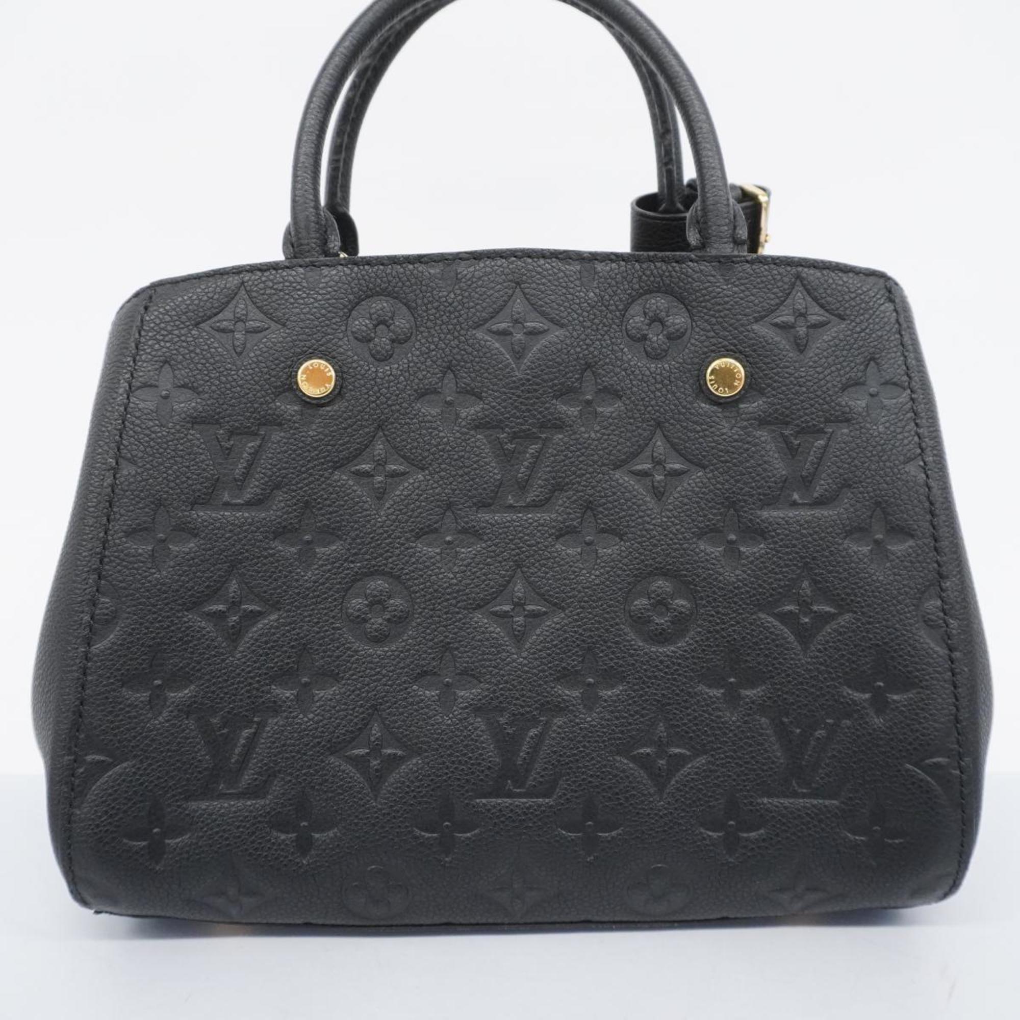 Louis Vuitton Handbag Monogram Empreinte Montaigne BB M41053 Noir Ladies