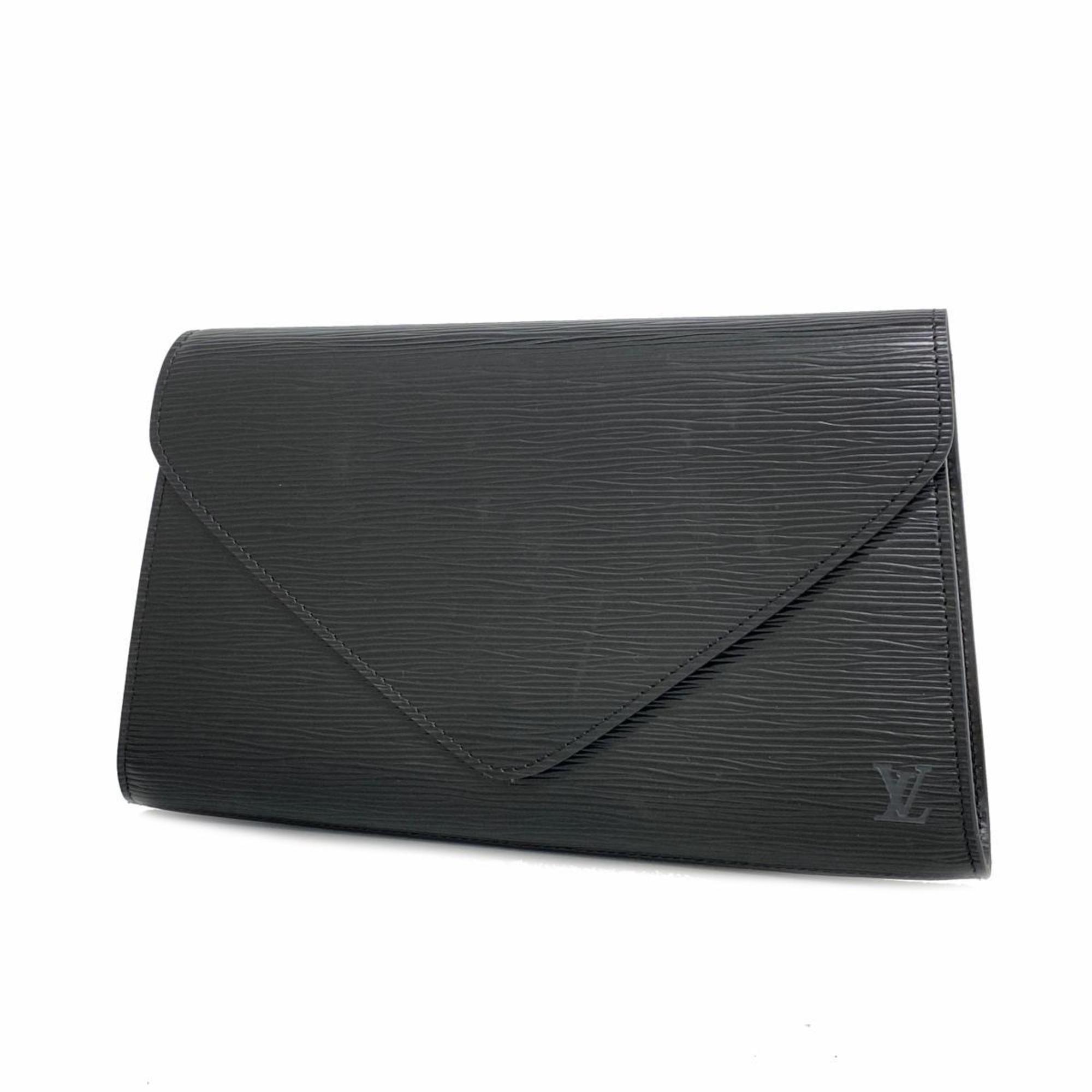 Louis Vuitton Clutch Bag Epi Art Deco M52632 Noir Ladies