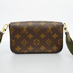 Louis Vuitton Shoulder Wallet Monogram Multi Pochette Felicie M80091 Brown Ladies