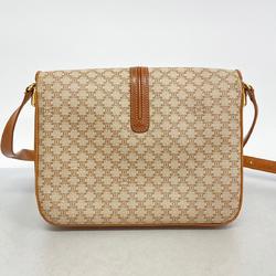 Celine Shoulder Bag Macadam Light Brown Women's