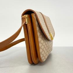 Celine Shoulder Bag Macadam Light Brown Women's