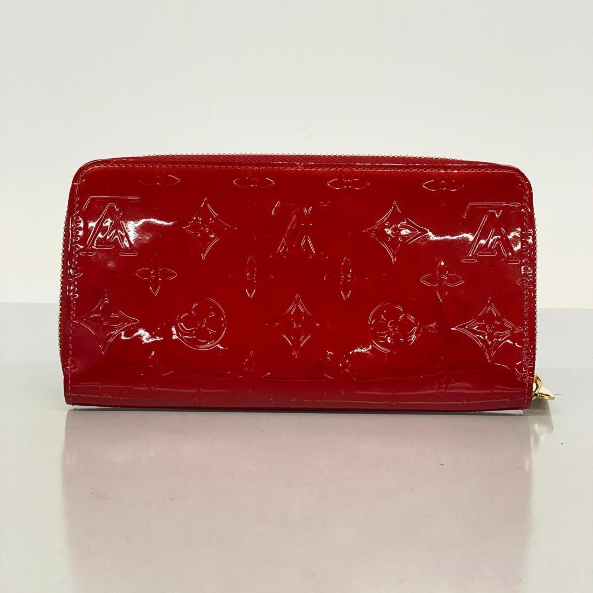 Louis Vuitton Long Wallet Vernis Zippy M91981 Pomme d'Amour Ladies